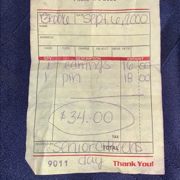 Matching Hummingbird Earrings and Pin - Picture 3 of 3